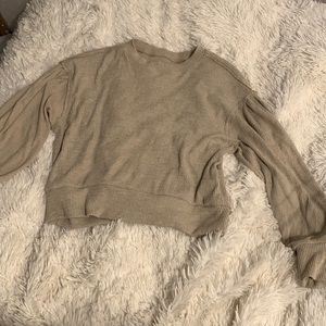 So ribbed beige top. Size M